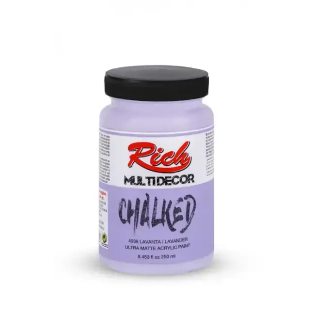 Rich Multi Decor Chalked Ultra Mat Akrilik Boya 250 ml Lavanta 4538 - 1
