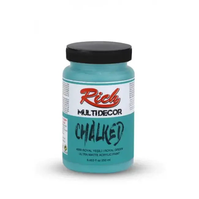 Rich Multi Decor Chalked Ultra Mat Akrilik Boya 250 ml Royal Yeşili 4566 - 1