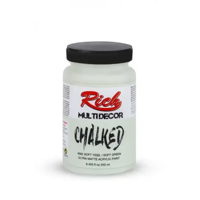 Rich Multi Decor Chalked Ultra Mat Akrilik Boya 250 ml Soft Yeşil 4562 - Rich