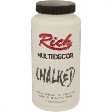 Rich Multidecor Chalked Boya 500 cc Antik Beyaz 4502 (Kadifemsi doku verir) - Rich