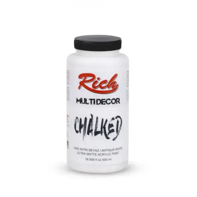 Rich Multi Decor Chalked Ultra Mat Akrilik Boya 500 ml Antik Beyaz 4502 - 1