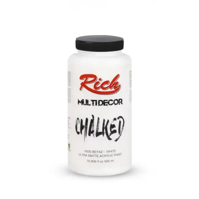 Rich Multi Decor Chalked Ultra Mat Akrilik Boya 500 ml Beyaz 4500 - 1