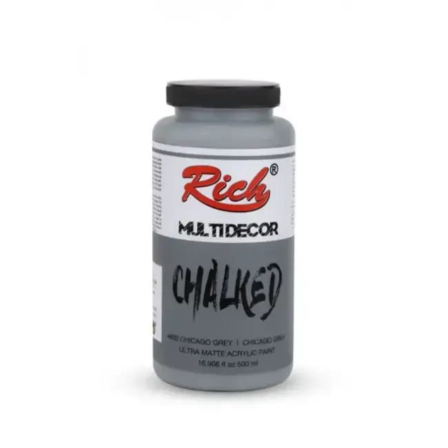 Rich Multidecor Chalked Kadife Efekt Boya 500 cc Chicago Grey 4602 - Rich