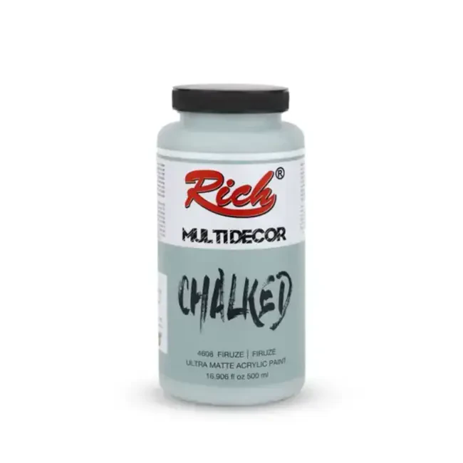 Rich Multi Decor Chalked Ultra Mat Akrilik Boya 500 ml Firuze 4608 - Rich