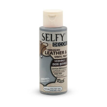 Rich Selfy Decor Vernikli Deri Boyası 120 ml İtalyan Gri 10138 - RICH