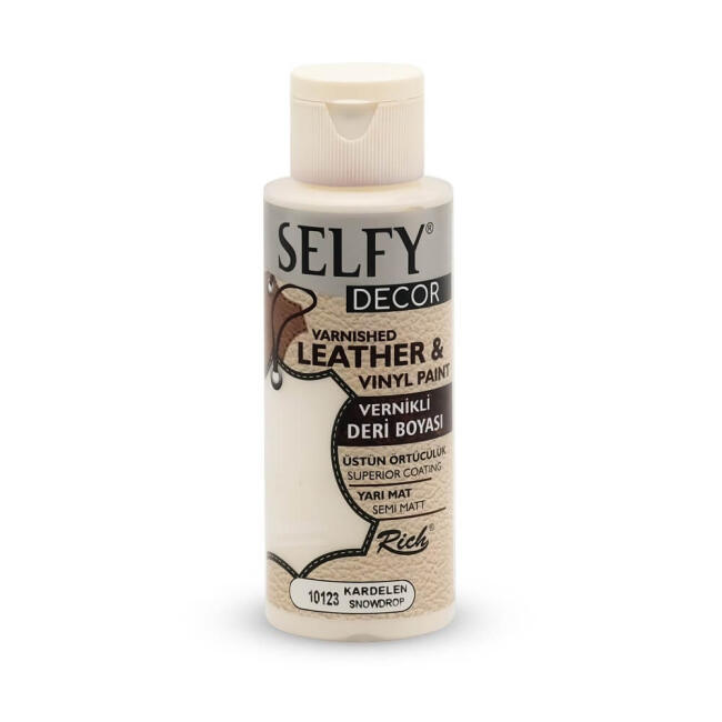 Rich Selfy Decor Vernikli Deri Boyası 120 ml Kardelen 10123 - 1