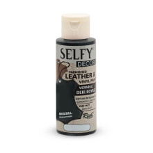 Rich Selfy Decor Vernikli Deri Boyası 120 ml Siyah 10140 - RICH