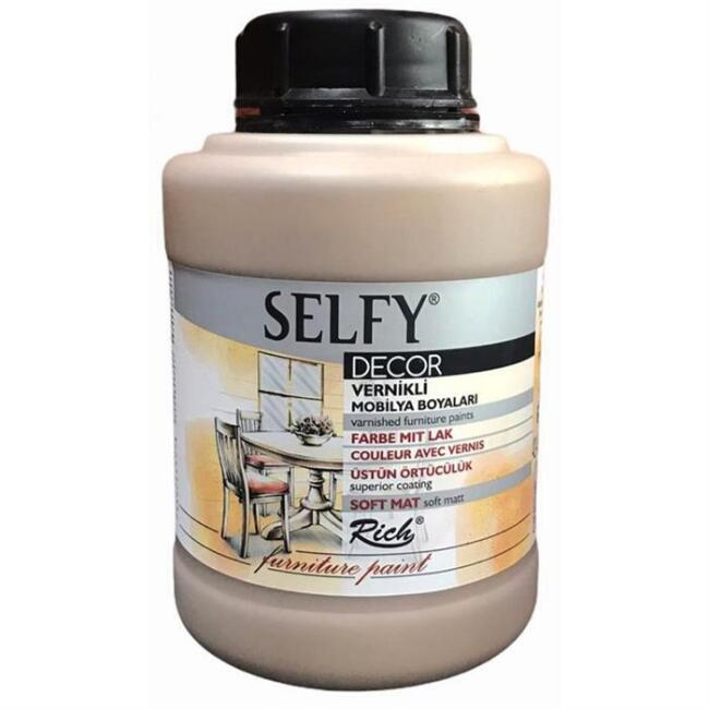 Rich Selfy Decor Vernikli Mobilya Boyası 1250 cc Latte 09608 - 1
