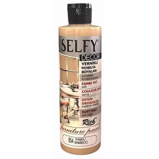 Rich Selfy Decor Vernikli Mobilya Boyası 240 cc Bambu 09456 - 1