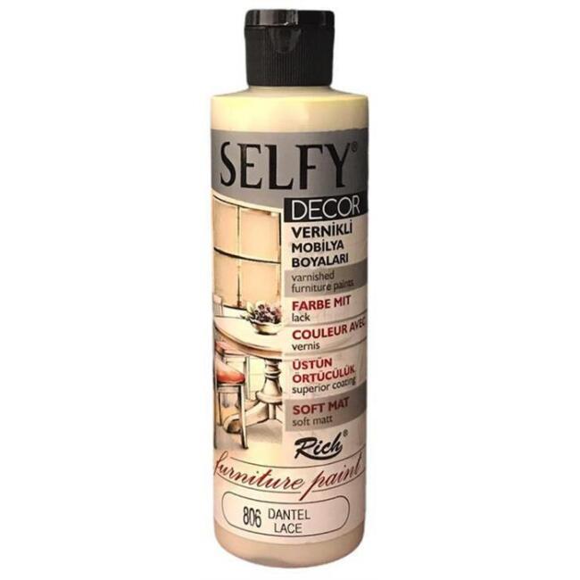 Rich Selfy Decor Vernikli Mobilya Boyası 240 cc Dantel 09432 - 1