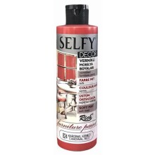 Rich Selfy Decor Vernikli Mobilya Boyası 240 cc Kardinal Kırmızı 09441 - Rich