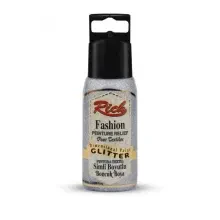 Rich Fashion Boyutlu Boncuk Boya 60 cc Simli Gümüş 02647 - 1