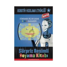 Robotik Kodlama Etkinliği 1 Sürpriz Resimli Boyama Kitabı - Gvn Art