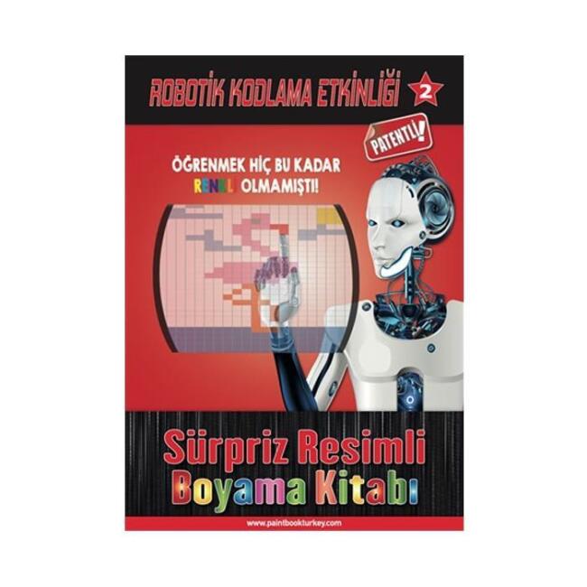 Robotik Kodlama Etkinliği 2 Sürpriz Resimli Boyama Kitabı - 1