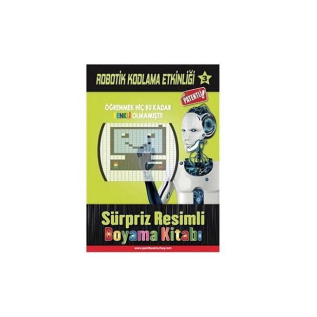 Robotik Kodlama Etkinliği 3 Sürpriz Resimli Boyama Kitabı - 1