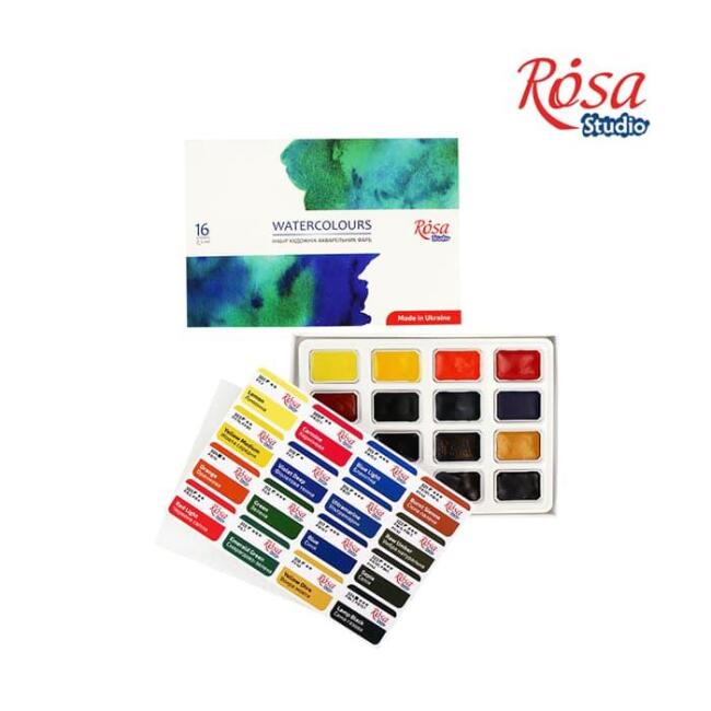 Rosa Sulu Boya Seti 16’lı Studio N:340204 - 1