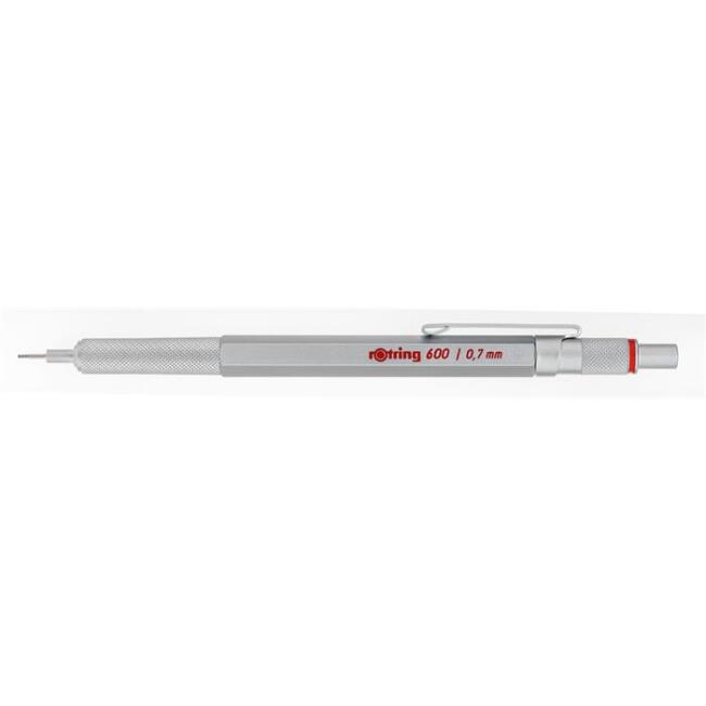 Rotring 600 Serisi Uçlu Kalem 0.7 mm Gümüş - 1