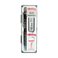 Rotring Tikky 0,5 mm Uçlu Kalem Silgi Hediyeli Bordo Renk - Rotring