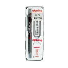 Rotring Tikky 0.7 mm Uçlu Kalem Silgi Hediyeli Bordo Renk - Rotring