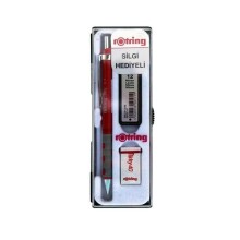 Rotring Tikky 0.7 mm Uçlu Kalem Silgi Hediyeli Kırmızı Renk - Rotring