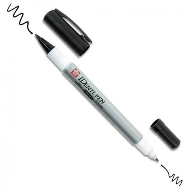Sakura Identi Pen Çift Uçlu Permanent Kalem Siyah - 2