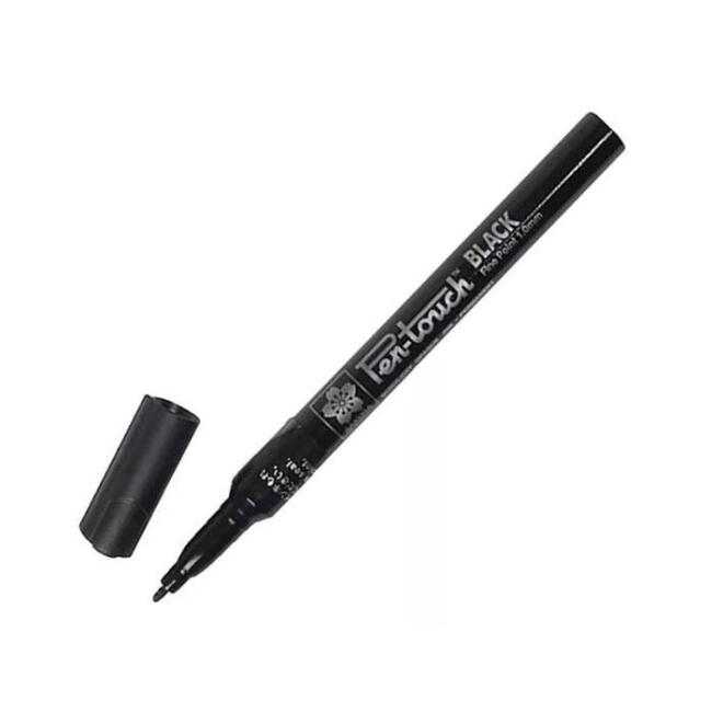 Sakura Pen Touch 1.0 mm Siyah Fine Marker Kalem XPMK-49 - 1