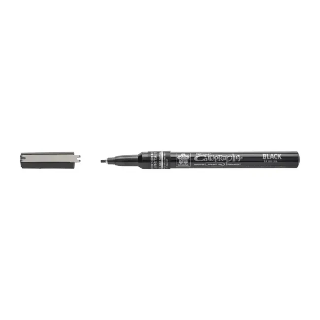 Sakura Pen Touch Kaligrafi Kalemi 1.8 mm Siyah - 1