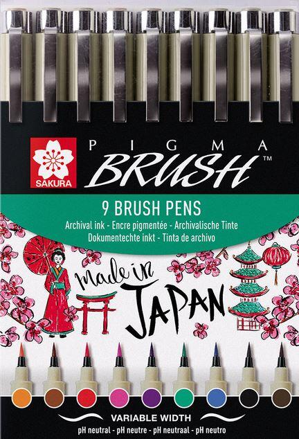 Sakura Pigma Brush 9’lu Set N:Bpoxsdk-Br#9 - 1