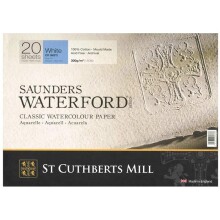 Saunders Waterford Classic Cold Press Not White Sulu Boya Blok 31x23 cm 300 g 20 Yaprak - Saunders