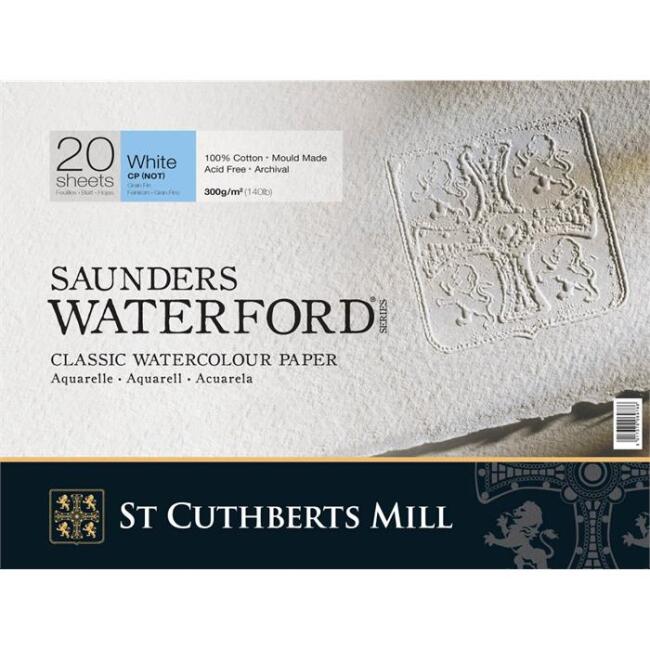 Saunders Waterford Classic Cold Press Sulu Boya Blok 300 g 26x36 cm 20 Yaprak - 1