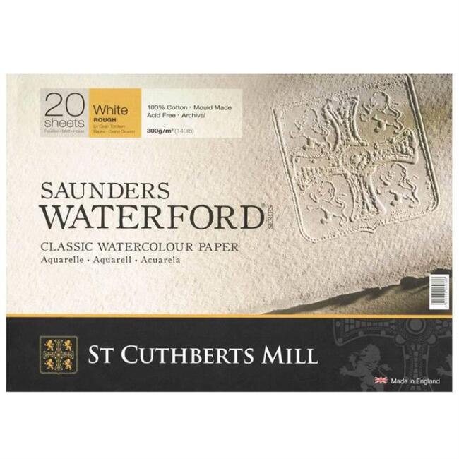 Saunders Waterford Classic White Rough Sulu Boya Blok 31x23 cm 300 g 20 Yaprak - 1