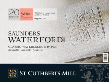 Saunders Waterford Series Hot Press Sulu Boya Blok 26x36 cm 300 g 20 Yaprak - SAUNDERS (1)