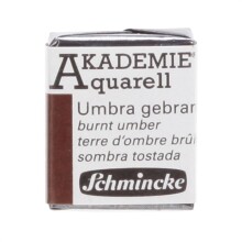 Schmincke Akademie Yarım Tablet Sulu Boya Burnt Umber - 3