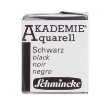 Schmincke Akademie Yarım Tablet Sulu Boya Black - Schmincke