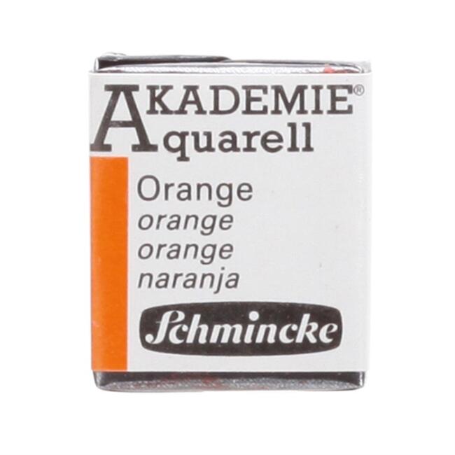 Schmincke Akademie Yarım Tablet Sulu Boya Orange - 1