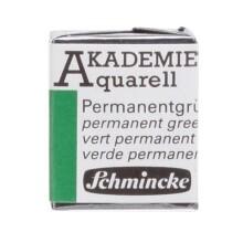 Schmincke Akademie Yarım Tablet Sulu Boya Permanent Green - Schmincke