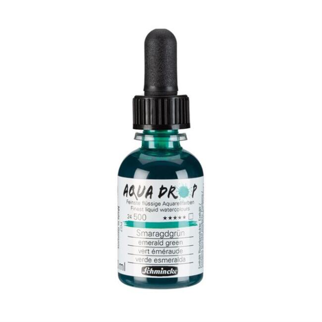 Schmincke Aqua Drop Sıvı Sulu Boya 30 ml Emerald Green 24500 - 1