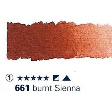 Schmincke Horadam Aquarell Sulu Boya 15 ml Seri 1 N:661 Burnt Sienna - Schmincke
