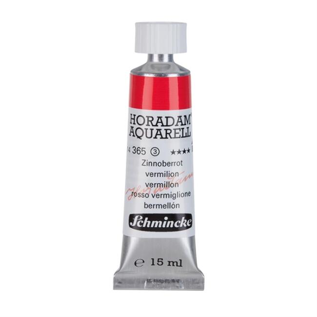 Schmincke Horadam Aquarell Artists' Tüp Sulu Boya 15 ml Seri 3 Vermilion 365 - 1