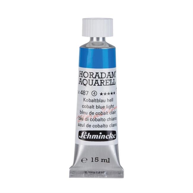 Schmincke Horadam Aquarell Artists' Tüp Sulu Boya 15 ml Seri 4 Cobalt Blue Light 487 - 1