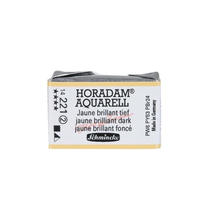 Schmincke Horadam Seri 2 Tam Tablet Sulu Boya Tablet Jaune Brillant Dark 221 - 2