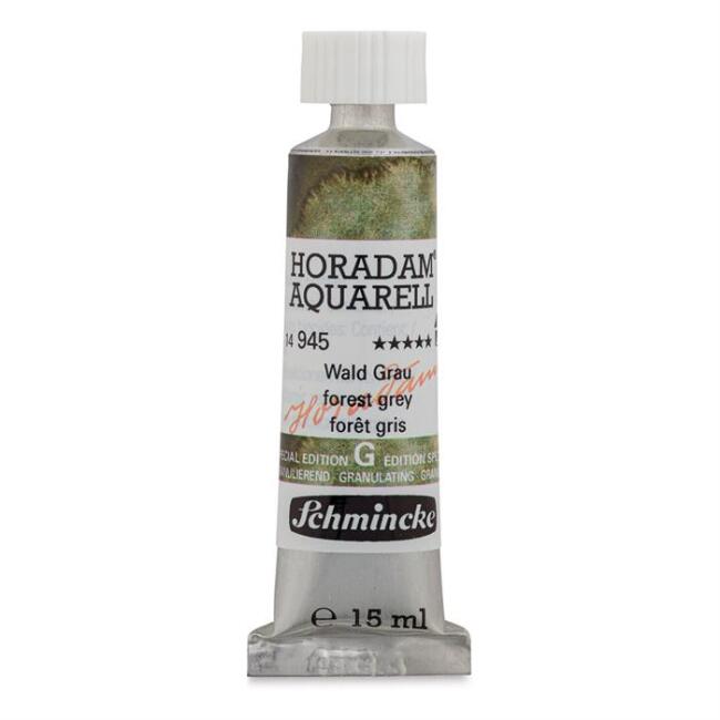 Schmincke Horadam Aquarell Supergranulation Artists' Tüp Sulu Boya 15 ml Forest Grey 945 - 1