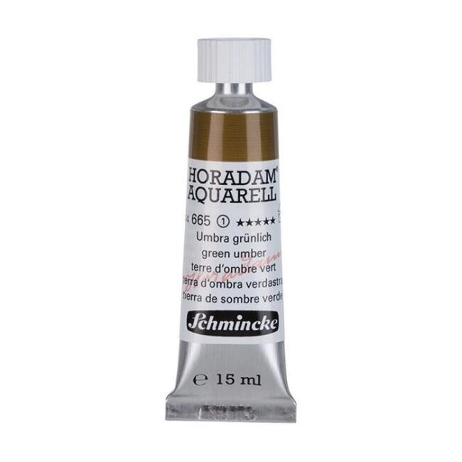 Schmincke Horadam Aquarell Artists' Tüp Sulu Boya 15 ml Seri 1 Green Umber 665 - 3