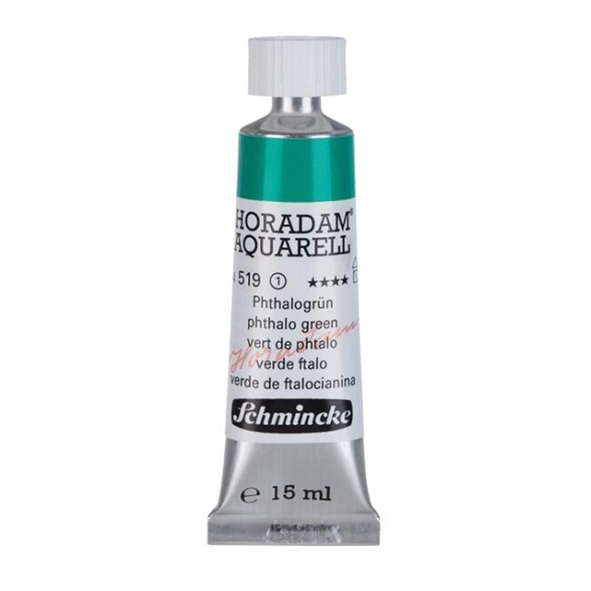 Schmincke Horadam Aquarell Artists' Tüp Sulu Boya 15 ml Seri 1 Phthalo Green 519 - 1