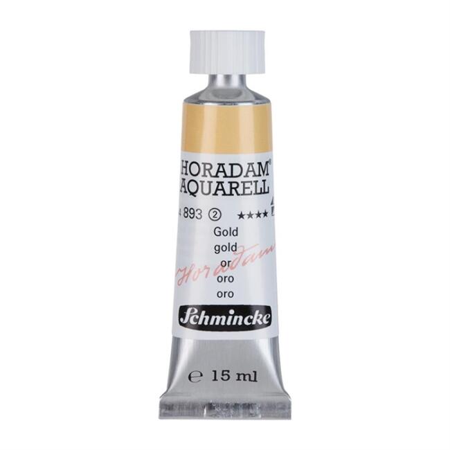 Schmincke Horadam Aquarell Artists' Tüp Sulu Boya 15 ml Seri 2 Gold 893 - 1