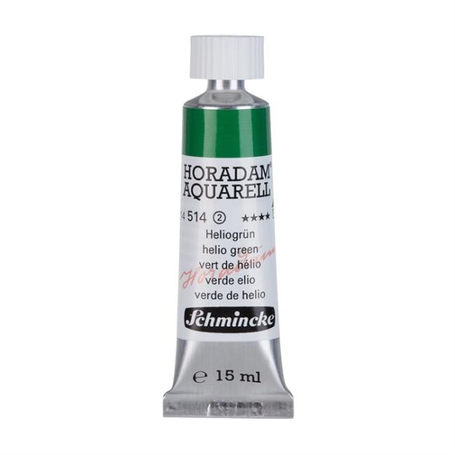 Schmincke Horadam Aquarell Artists' Tüp Sulu Boya 15 ml Seri 2 Helio Green 514 - 1