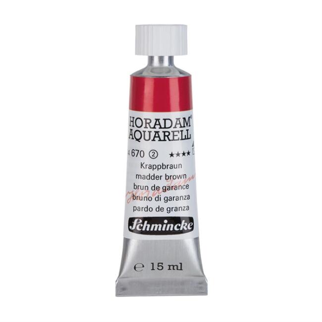 Schmincke Horadam Aquarell Artists' Tüp Sulu Boya 15 ml Seri 2 Madder Brown 670 - 1