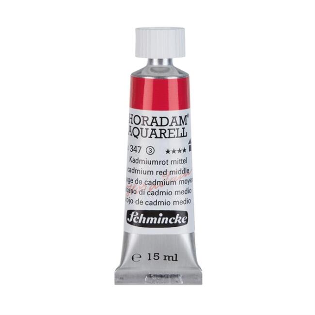 Schmincke Horadam Aquarell Artists' Tüp Sulu Boya 15 ml Seri 3 Cadmium Red Middle 347 - 1