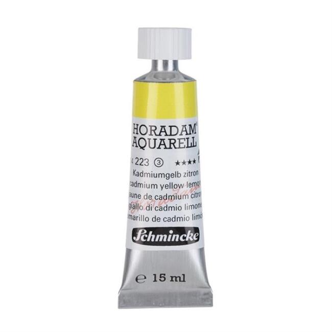 Schmincke Horadam Aquarell Artists' Tüp Sulu Boya 15 ml Seri 3 Cadmium Yellow Lemon 223 - 1