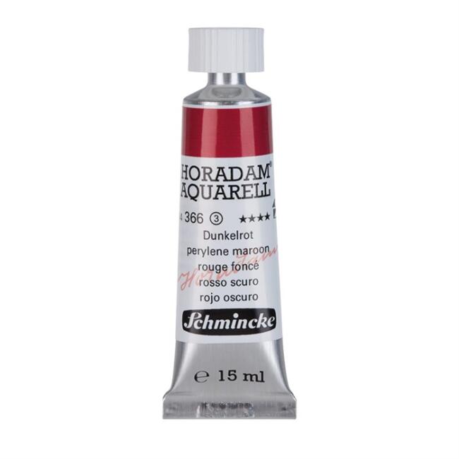 Schmincke Horadam Aquarell Artists' Tüp Sulu Boya 15 ml Seri 3 Perylene Maroon 366 - 2